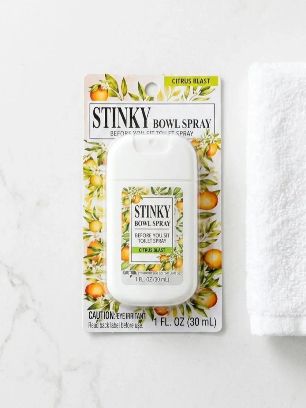 Stinky Bowl Spray 3-Pack Citrus Blast 1 oz Before-You-Go Toilet Deodorizer